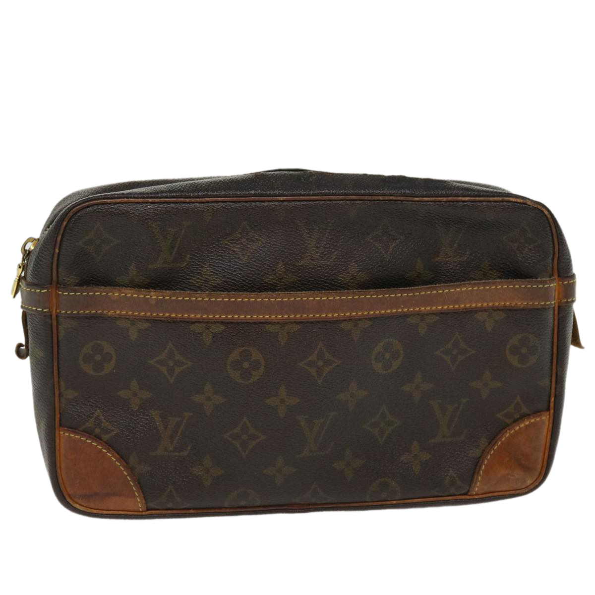 Louis Vuitton Monogram Compiegne 28 Clutch Bag M51845 Lv Auth Bs4242